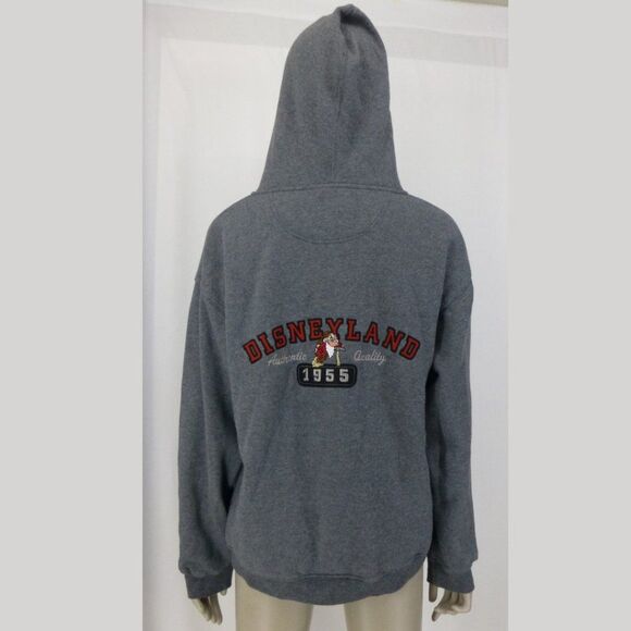 Disneyland Grumpy Snow White Character Grey Hooded Zip-Up Jacket - Picture 4 of 13